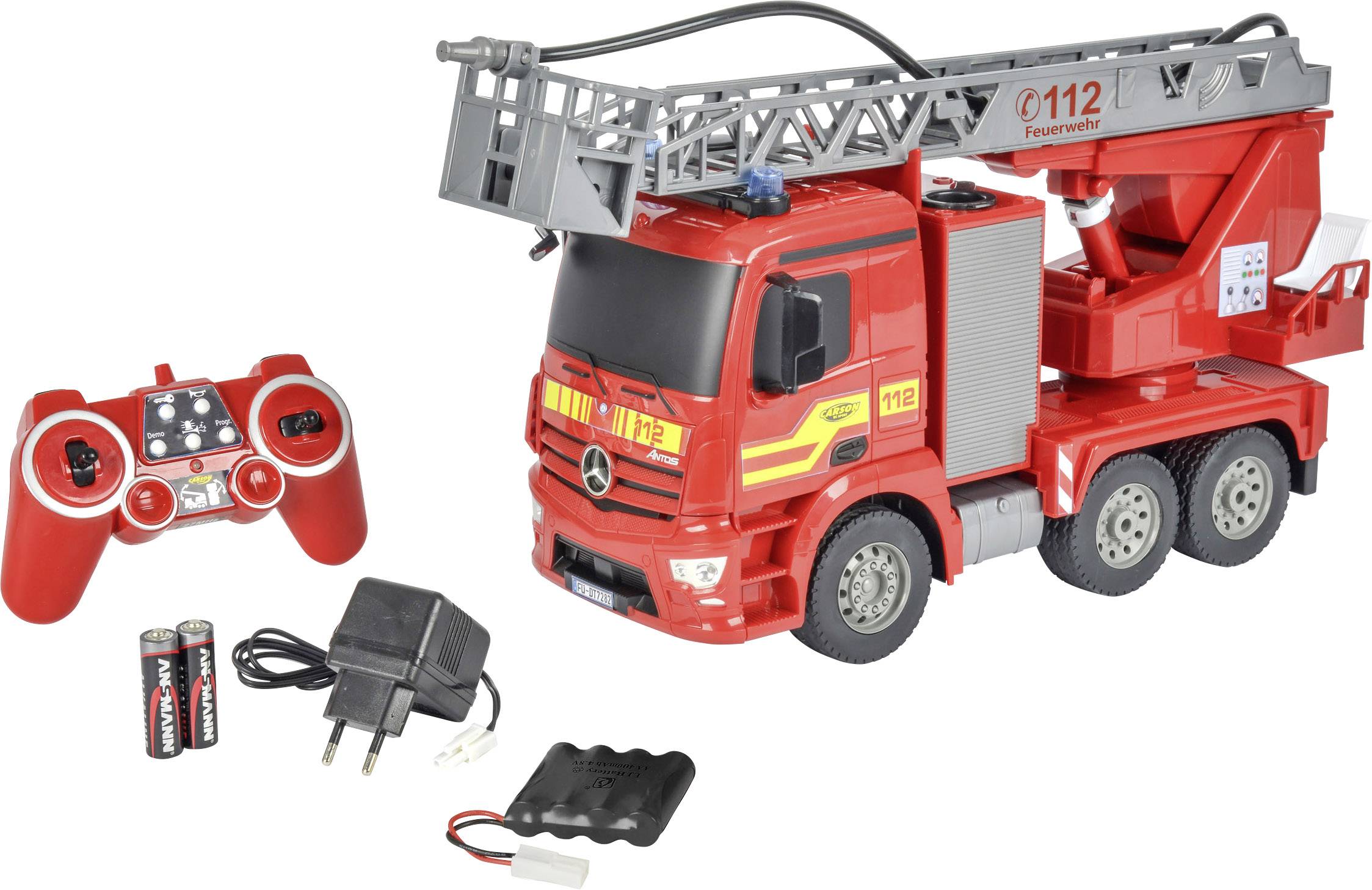 kinder \u0026 babys kinderaccessoires gã¼nstig online kaufen carson rc sport feuerwehrwagen 1 20 rc einsteiger funktionsmodell einsatzfahrzeug inkl akku, ladegerã¤t